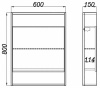 Фото зеркальный шкаф aqwella city 60 см sit0406dk