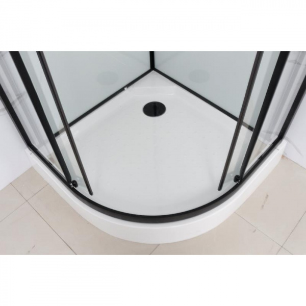 Фото душевая кабина душевая кабина frank f420 black 120x120 см 420040