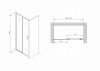 Фото душевая дверь abber schwarzer diamant 140 см ag301405
