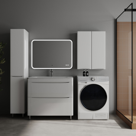 Фото тумба под раковину style line бергамо 90 см сс-00002513 белый