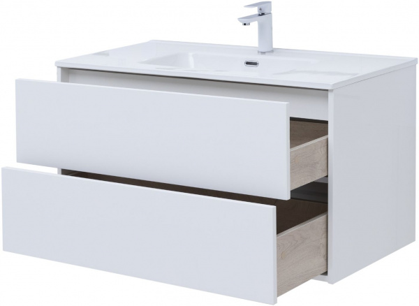 Фото тумба под раковину aquanet lino 80 см 287542
