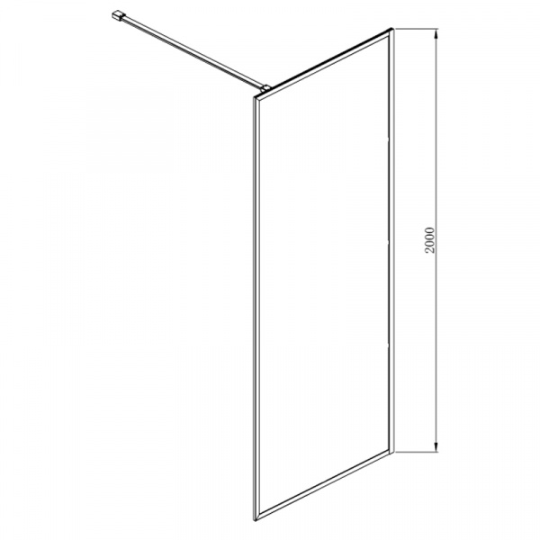 Фото душевое ограждение  azario milton  100x90 см az-nag 6310 900 black