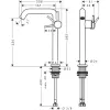 Фото смеситель для раковины hansgrohe tecturis s 73372670