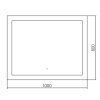 Фото зеркало abber see 100 см ag6107sl-1.0
