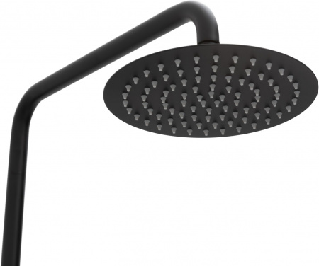 Фото душевая стойка allen brau eclipse 5.e1006-31 черный матовый