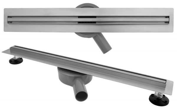 Фото трап линейный с панелью rea neo slim pro 1000 chrom rea-g8404