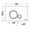 Фото клавиша смыва belbagno marmi bb010-mr-chrome
