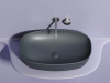 Фото раковина накладная ceramicanova element 60 см, цвет: антрацит cn6049mdh