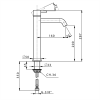 Фото смеситель для раковины cisal less new ln00354040