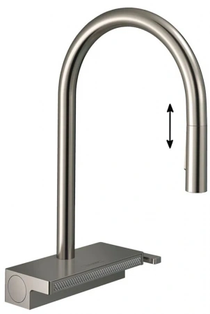 Фото смеситель для кухонной мойки hansgrohe aquno select 73831800