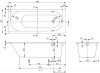 Фото акриловая ванна villeroy & boch oberon 170x70 см ubq177obe2v-01