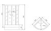 Фото душевая кабина timo standart t-6600 silver fabric 100x100 см