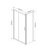 Фото душевой уголок vincea garda 100x80 см vsr-1g8010cl