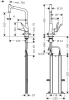 Фото смеситель для кухонной мойки hansgrohe metris 73824000