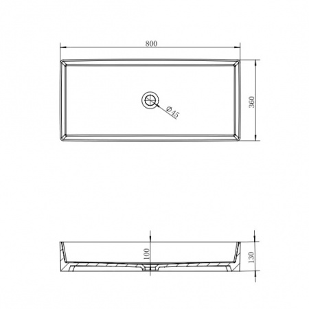 Фото раковина накладная abber rechteck ac2219