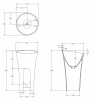 Фото раковина напольная abber stein 50 см as2509-h