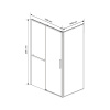 Фото душевое ограждение vincea slim soft 100x140 см  vsr-1ss1014clb
