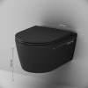 Фото унитаз подвесной безободковый с сиденьем am.pm func c8f1700mbsc