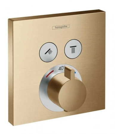 Фото термостатический смеситель для душа hansgrohe shower select 15763140