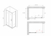 Фото душевое ограждение abber schwarzer diamant ag30100b5-s90b5 100x90 см