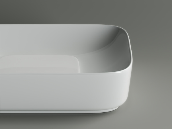 Фото раковина накладная ceramicanova element 60 см, цвет: белый cn5021