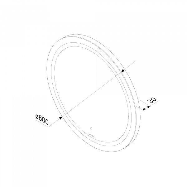 Фото зеркало с подсветкой am.pm x-joy 60 см m85amox0601wg