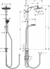 Фото душевая стойка hansgrohe crometta s 240 1jet showerpipe rеno 27270000