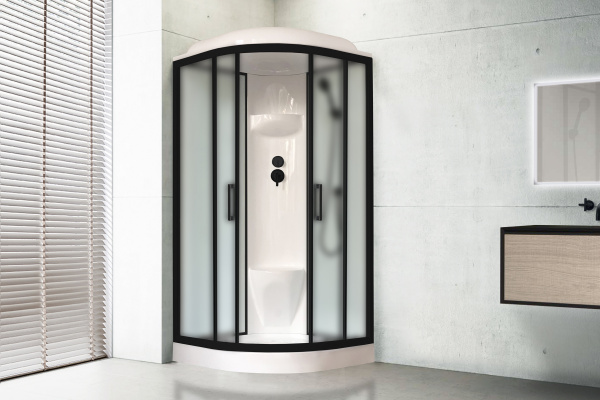 Фото душевая кабина royal bath нк rb100hk6-wc-bl    100x100 см