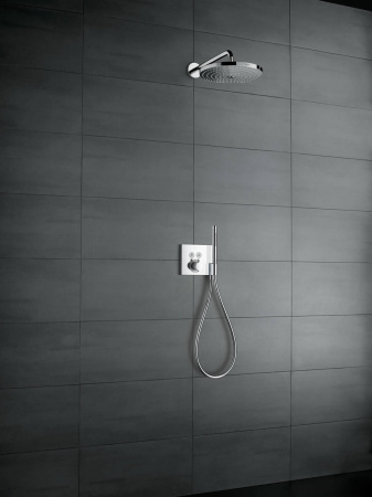 Фото верхний душ с держателем hansgrohe raindance select s 300 2jet 27378000