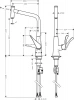 Фото смеситель для кухонной мойки hansgrohe select 14786000