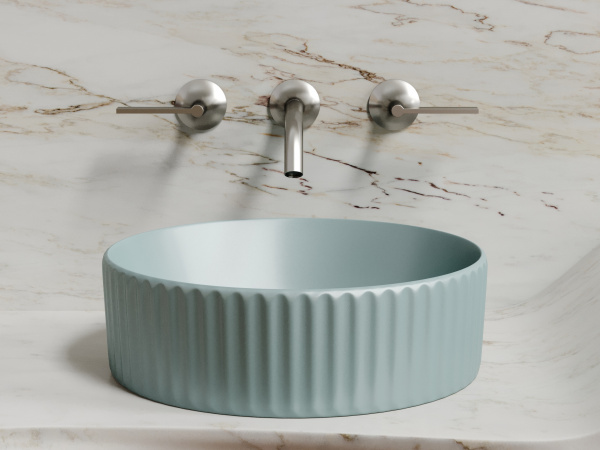 Фото раковина накладная ceramicanova element 36 см, цвет: зеленый cn6057mlg