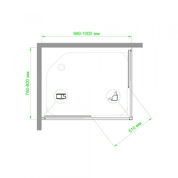 Фото душевое ограждение royal bath hpd rb8100hpd-c-ch 100x80 см