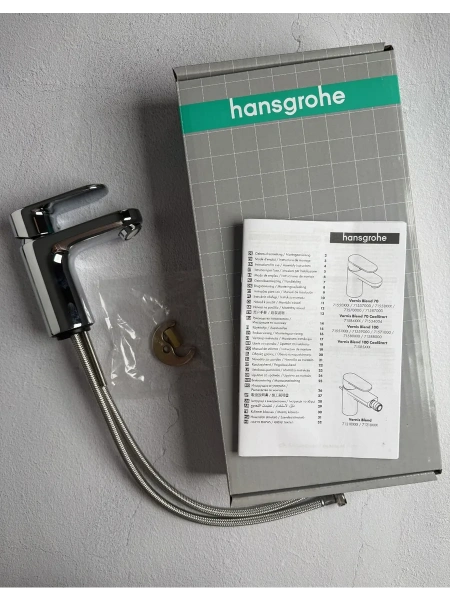 Фото смеситель для раковины hansgrohe vernis blend 71558000