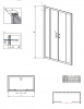 Фото душевая дверь radaway premium plus dwd 180 см 33373-01-06n