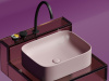 Фото раковина накладная ceramicanova element 50.5 см, цвет: розовый cn6052mp