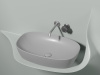 Фото раковина накладная ceramicanova element 60 см, цвет: серый cn6049msg