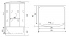 Фото душевая кабина timo lux t-7750 new 150x90 см