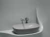 Фото раковина накладная ceramicanova element 60 см, цвет: серый cn6049msg