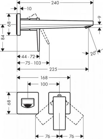 Фото смеситель для раковины hansgrohe metropol 32526990