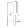 Фото тумба с раковиной comforty матэ 41 см 00-00015132