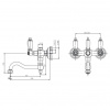 Фото смеситель для ванны caprigo adria-classic 03-518-crm