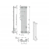 Фото электрический полотенцесушитель indigo  style 3 pro 90/18 lspre90-18brrt