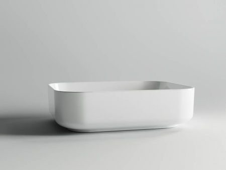 Фото раковина накладная ceramicanova element 50 см, цвет: белый cn6011