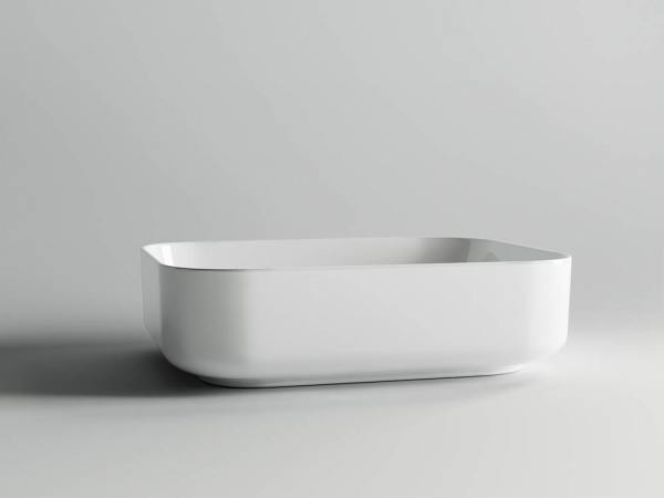 Фото раковина накладная ceramicanova element 50 см, цвет: белый cn6011