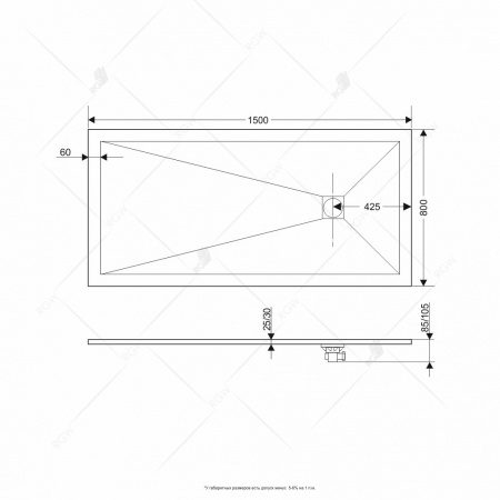 Фото поддон rgw st-w 80x150 см 16152815-01