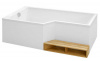 Фото акриловая ванна jacob delafon bain douche neo 180x90 см e6d004l-00 l