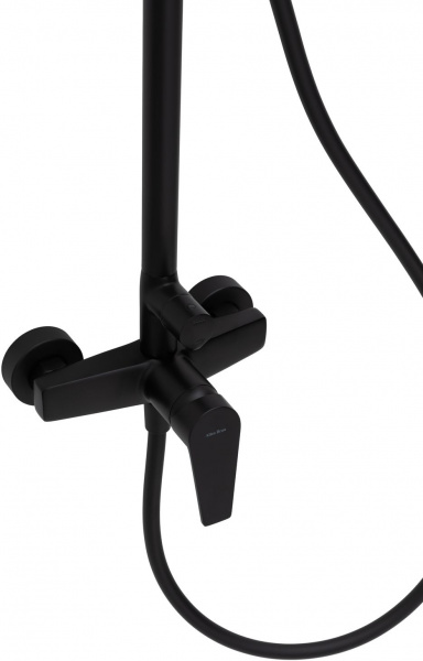 Фото душевая стойка allen brau eclipse 5.e1006-31 черный матовый