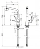 Фото смеситель для кухонной мойки hansgrohe metris 14823000