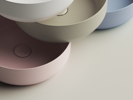 Фото раковина накладная ceramicanova element 39 см, цвет: капучино cn6022mc