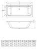 Фото акриловая ванна c-bath fortuna 180x80 см cbq017002